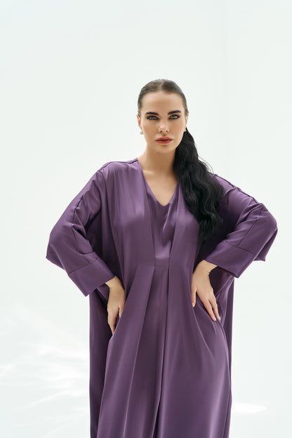 LA ROBE KAFTAN SILK AMETHYST