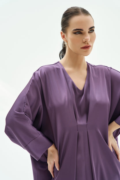 LA ROBE KAFTAN SILK AMETHYST