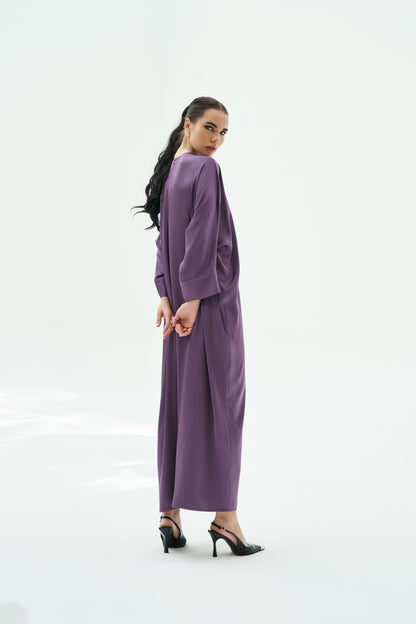 LA ROBE KAFTAN SILK AMETHYST